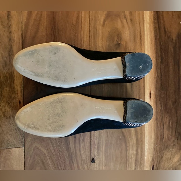 Salvatore Ferragamo suede Vara mosaic pump with crystal studded heels - Picture 7 of 9